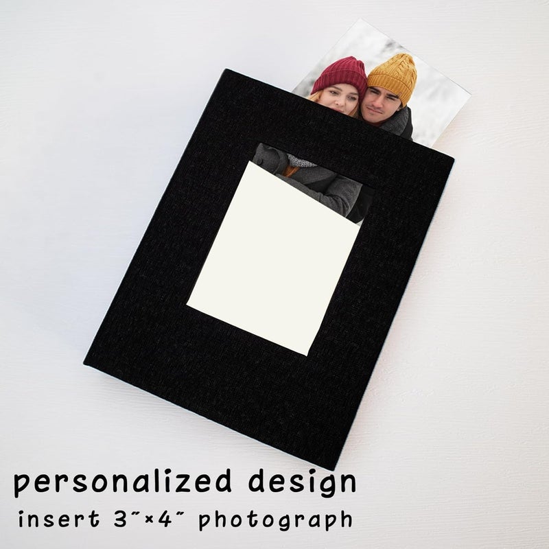 Cherrich Small Photo Album 5x7, Pack of 2 Linen Picture Book, Each Mini 26-Page Album Holds 52 Photos, Art Presentation Folder for Postcards & Picture Storage - Image 2